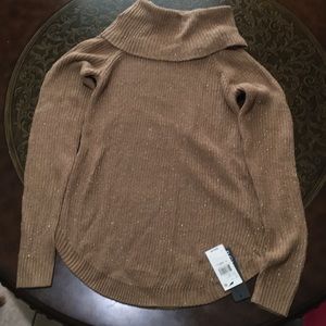 BCX Brown/Tan Shimmery Sweater Top Size XS